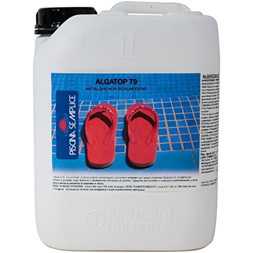 Lapi - 10 kg Alghicida T9 Liquido Non Schiumogeno. Per Contrastare L'Insorgere Delle Alghe In Piscina E Come Trattamento Di Mantenimento. prodotto in Italia da azienda certificata