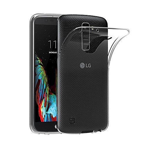 AICEK Funda LG K10  LG K10 Funda Transparente Gel Silicona LG K10 Premium Carcasa para LG K10