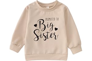 CM C&M WODRO Big Sister sweatshirt baby tillkännagivenhet tröja flickor barn långärmad tröja befordrad till stor syster outfi