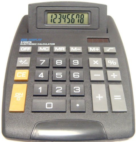 Preisvergleich Produktbild DEET TM88 - Tischrechner. Solar- und Batteriebetrieb. 8 stelliges Display. Perfekt für Büro Schreibtisch, Schule, Mathematik, Buchhaltung und Finanzwesen usw, ohne Wissenschaftlicher und benutzerfreundlich, neu. **Batterien enthalten**