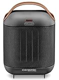 De'Longhi HFX30C18.IW Keramik-Heizgerät | Mobile Heizung für schnelle und punktuelle Wärmeversorgung | 2 Leistungsstufen | Anti-Frost-Funktion | 1.800 W Leistung | Grau