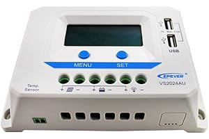 EPEVER PWM VS2024AU 20A Controlador de carga 12/24V max. PV 50V