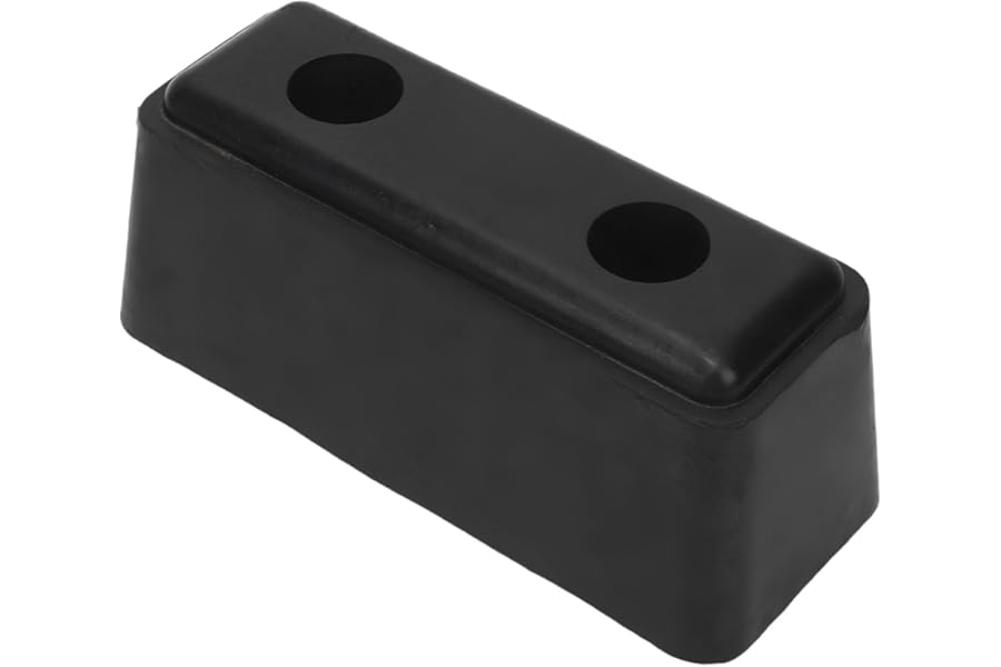 ANGGREK Rubber Bumper Pads Rubber Dock Bumper Block 1Pc High Strength Reinforced Easy Installation Universal Compatibility for Trailer RV Ramp Door Truck Marine Boat Dock