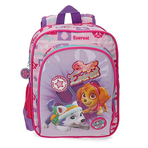 La Patrulla Canina Team Work Zainetto per bambini, 28 cm, 6.44 liters, Rosa