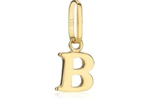 NKlaus Alphabet Kettenanhänger - kleine Buchstabe Anhänger Gold 333 - Gelbgold 8 Karat - Kinder Talisman Amulett