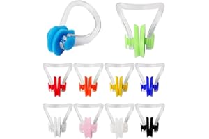 KUOU Nose Clips Swimming, Waterproof Silicone Nose Plugs Kids Swimming Nose Clip Swim Nose Training Protector for Kids and Adults Beginners