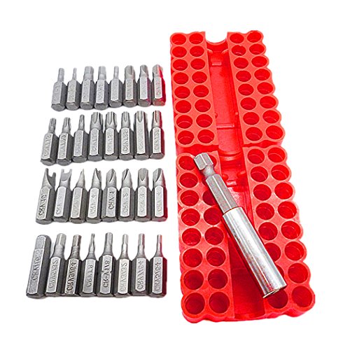 EgoEra® 1/4 “ Fahrt Spezialbitsatz/Schrauber/Schraubenzieher/Schraubendreher Bits Set Bitbox (33 Stück inbegriffen) - 3