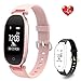 Price comparison product image Flenco Fitness Tracker Heart Rate Monitor Activity Tracker Waterproof Smart Bracelet Health Sport Watch Pedometer Wristband Calorie Step Counter Sleep Monitor For Women Ladies Girls Kids Android IOS
