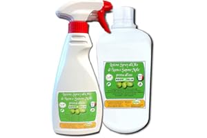 NEEM ITALIA OLIO DI NEEM SPRAY CON SAPONE MOLLE PRONTO ALL'USO 500 ML CON RICARICA 1000 ML FORMULATO BIO CERTIFICATO