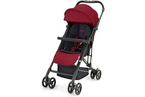 RECARO Kids, Easylife Elite 2, Passeggino Reclinabile, Passeggino da Viaggio con Meccanismo di Ripiegamento a una Mano, Parasole, Ergonomico, per Bambini di 3 Anni (Max 15 kg), Select Garnet Red
