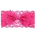 Imported Gilr Lace Hairband Headband Baby Headwrap Knotted Bowknot Hair Tool Rose red RS.160.00