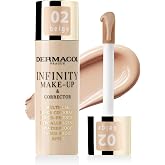 Dermacol Infinity Makeup Foundation &amp; Concealer, Multi-Purpose, Super Coverage, Photo-Friendly, Hypoallergenic, Water Resista