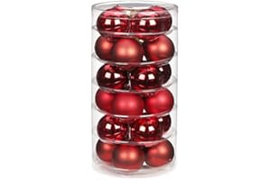 INGE-GLAS 24 Christmas baubles, glass 6cm // Christmas baubles, Christmas decoration, tree baubles, tree decoration, Christmas tree decoration, baubles, balls, glass balls, tin
