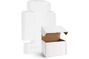 RLAVBL 15 Stück weiße Versandkartons mit den Maßen 30,5 x 20,3 x 20,3 cm für den Versand von Gegenständen, Spielzeug und Geschenken