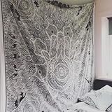 Hamsa Hand Tapestry Werfen indischen Hippie Tapisserie Wandbehang, Stadt Skizziert Hand Teppich, Städtische Tapisserie Wand-Dekor-Dorm Deco Bedding