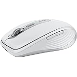 Logitech MX Anywhere 3S, Mouse Wireless Compatto, Scorrimento Veloce, Tracciamento 8K DPI, Clic Silenzioso, Pulsanti Programm