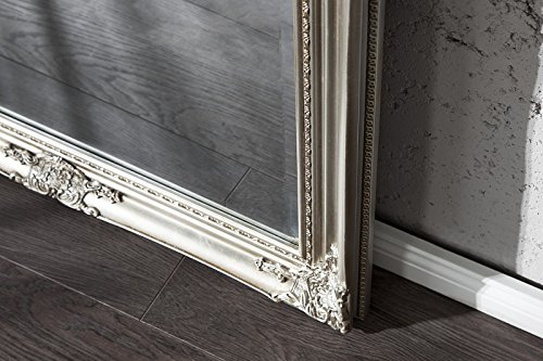 DuNord Design Wandspiegel Standspiegel BAROCCO XL silber 185cm Barock Design Spiegel - 3