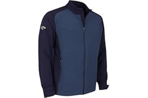 CALLAWAY APPAREL Callaway Golf Mens Full Zip Windproofing Water Resistant Color Block Jacket