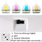 niceEshop(TM) Tragbar Creative Touch Sensor USB LED Baby Nachtlicht Kinder Lampe (Blau) - 5
