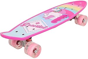 HUOLE Skateboard,Completo,7 Strati di Acero, Concave Skateboard,Cambini,Junior,Principianti, Adulti,Guida Flessibile,Portata 100 kg