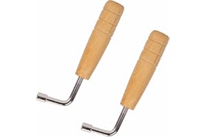 LKTFATD 2 PACK Piano Tuning Wrench Universal L-Shape Tuning Wrench Professional Melody Harp Tuning Tool Music Instrument Tuning Wrench for Lyre Harp & Other Small Stringed Instruments