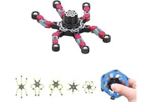 MAGIC SELECT Fingertip Spin Top Toy, Fidget Transformierbare Anti Stress Spinner Toys, Verformbares Mechanischer Fingerspitzen Spinner Spielzeug, Zappelspielzeug (s4364)