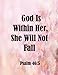 Produktbild God Is Within Her, She Will Not Fall Psalm 46:5: Journal Notebook,Quotes Journal, Quotes Notebook, Composition Book 100 Pages 8.5x11 (Volume 81)