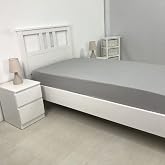 RUFINO D&Iacute;AZ Fitted Sheet Microfiber Fabric Raquel Adjustable Grey | 90 cm, 100% Polyester, Grey,
