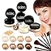 LIGHT SKIN 14pc Bare Naked Skin Mineral Makeup Set (Large) by NCinc. + Complete Brush Set. Minerals Makeup Starter Kit