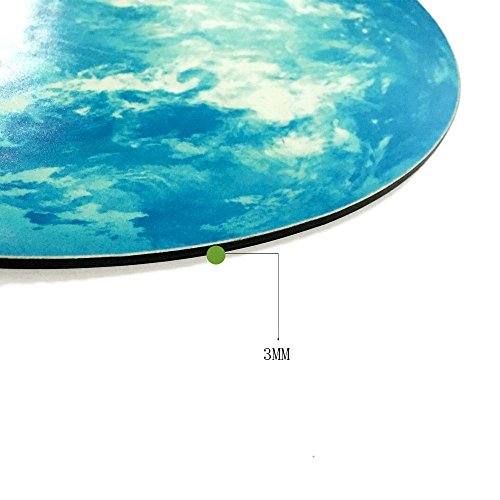 HYSENM Erde leuchtende ruhige nicht-tickende lautlose Wanduhr im Dunkel leuchtend geeignet für Kinderzimmer Schlafzimmer aus Acryl, Tierwelt - 2