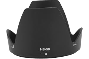 PUSOKEI Parasol para lente de cámara, Parasol para lente de cámara reversible HB-50, Parasol para protector de lente de cámara, Reemplaza Parasol para lente, para lente Nikon AF-S 28-300 / 3.5-5.6G ED VR