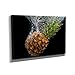 Produktbild Pineapple Splash - Kunstdruck auf Leinwand (30x20 cm) zum Verschönern Ihrer Wohnung. Verschiedene Formate auf Echtholzrahmen. Höchste Qualität.