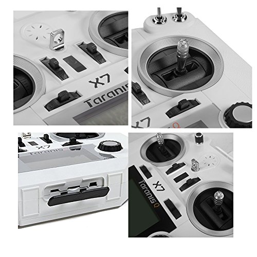 ZCGC-UK FrSky Q X7 Transmitter ACCST Taranis 2.4GHz 16CH RC Transmitter Compatible with Frsky Receiver for FPV Racing Drone Quadcopter ( White )