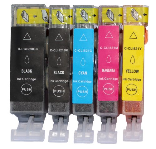 10x Hainberger XXL Patronen für Canon Pixma IP7250 MG5450 MG6350 MX725 MX925 PGI-550 CLI-551 - 2