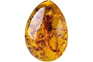 TAOYUN Natural Rough Scorpion Amber Pendant Ornaments Resin Insect Spcimen Charms Art Gemstone Table Decoration Gifts DIY Necklace Jewelry Craft Pendant