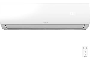 Cecotec Aire Acondicionado Split AirClima 12000 Smartfresh Connected. 12000 BTU, Motor DC, Bomba de calor, Control Wifi, Mando a distancia, Pantalla LED, Sistema Inverter, Cobertura 22 m2