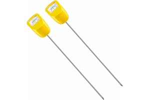 TFTEK Misuratore di umidità del suolo lungo uso profondo, igrometro per piante, tester per monitor dell'acqua, per giardino, vasi di fiori, prato, confezione da 2