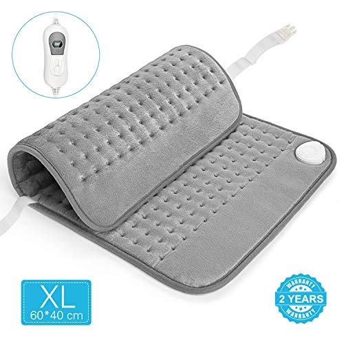 Medicina dello sport Cuscinetto elettrica calore 60 W schiena e lombari 3 livelli temperatura 40 x 32 cm