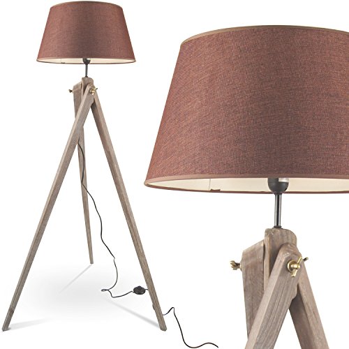 Preisvergleich Produktbild MOJO® Stehlampe Höhenverstellbar Stehleuchte Tripod Lampe Lampenschirm Dreifuss mq-l46