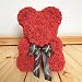 Produktbild Rose Bear,Wedding Party Decoration,Valentine 's Day Artificial Rose Teddy Bear Gift Girlfriend Kid Flower Creative Gift Anniversary,Wedding, Birthday Love Bear Dolls Present size 40CM (Rot)