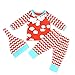 Produktbild 3 Neugeborene gestreift Outfits Baby T-Shirt + Lange Hose + Mütze Kleidung SET (100)