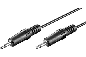 Goobay 50460 AUX kabel złącza audio, 3,5 mm stereo, czarny, długość kabla 1,5 m
