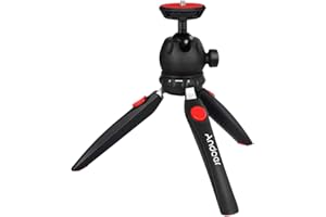 Andoer Mini Treppiede Da Tavolo Telefono Fotocamera Treppiede Rimovibile Testa A Sfera Portatile Pieghevole Con 1/4" Vite Di Montaggio Mini Tripode Per Videocamere Dslr/Mirrorless Dv Led Video Luce