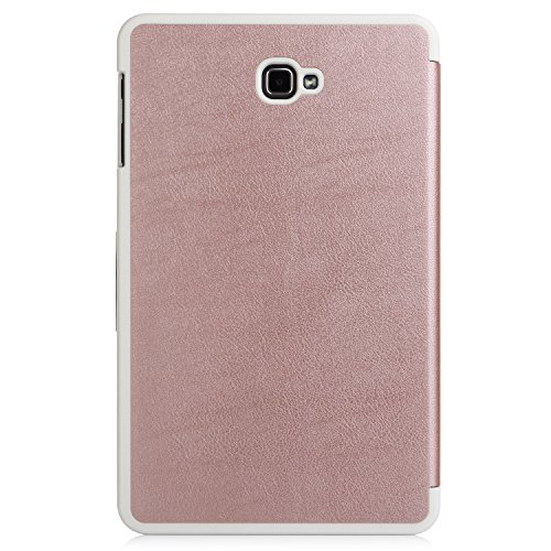 iHarbort® Premium Hülle für Samsung Galaxy Tab A 10.1 (SM-T580/T585) – Samsung Galaxy Tab A 10.1 hülle Etui Schutzhülle Case Cover Holder Stand mit Smart Auto Wake / Sleep-Funktion (Roségold) - 5