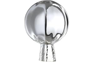 FARBGLASHÜTTE LAUSCHA GMBH - ELIAS GLASHÜTTE Original Rosenkugel 18 cm silber verspiegelt