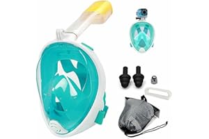 WEISIPU Snorkel Mask Anti Fog Full Face Swimming Diving Scuba Goggle Mask for Adult Kids