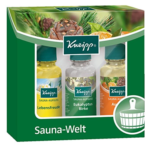 Sauna Zubehör Set „Kneipp“ – Kneipp Saunaaufgüsse Sauna-Welt – Saunakübel 5 Liter mit Einsatz – Kelle – Sanduhr – Thermo- Hygrometer, Weigand Saunasalz „Natur Pur“, von Weigand Wellness - 2