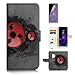 Produktbild (für Samsung S9 +/Galaxy S9 Plus) Flip Schutzhülle Bundle Hülle & Displayschutzfolie, a20098 Naruto Sharingan