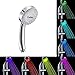 Produktbild BeiLan LED Duschkopf mit Automatischer 7 Farbwechsel Glühen Streamlight Handbrause Dusch Kopf für Badezimmer Waschraum Hause