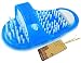 Noppor Bathroom Shower No Bending Feet Brush Foot Cleanning Bristle Slipper Bath Scrubber Massager Stick On Floor (Blue) RS.2350.00